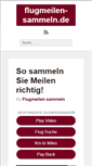 Mobile Screenshot of flugmeilen-sammeln.de